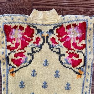 Vintage 80’s Bonnie Boerer oversized cotton sweater size S